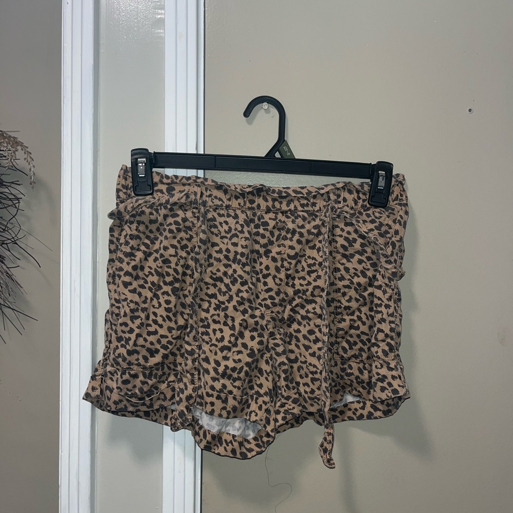 Aerie High Waist Animal Print Shorts